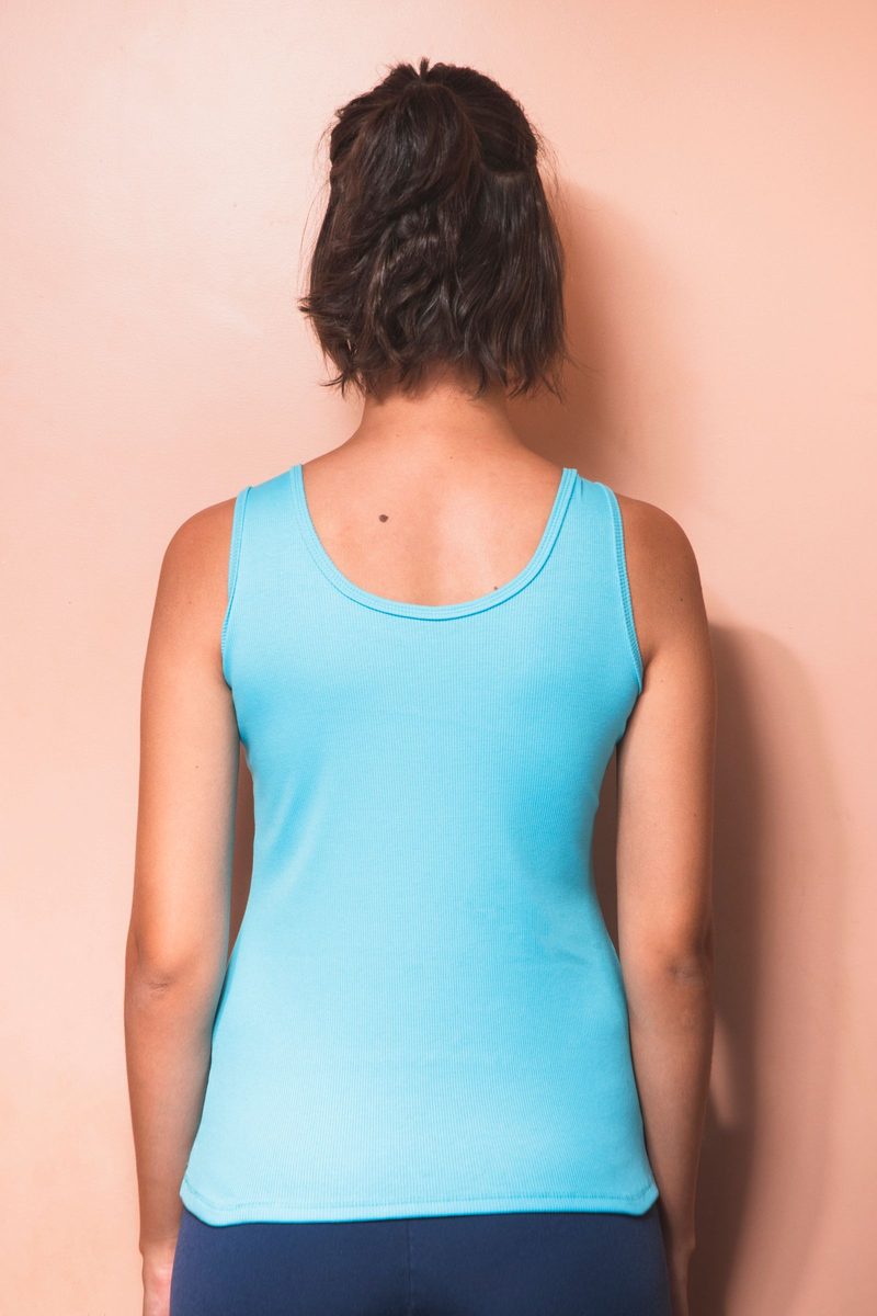 Ribbed Cotton Vest view 3